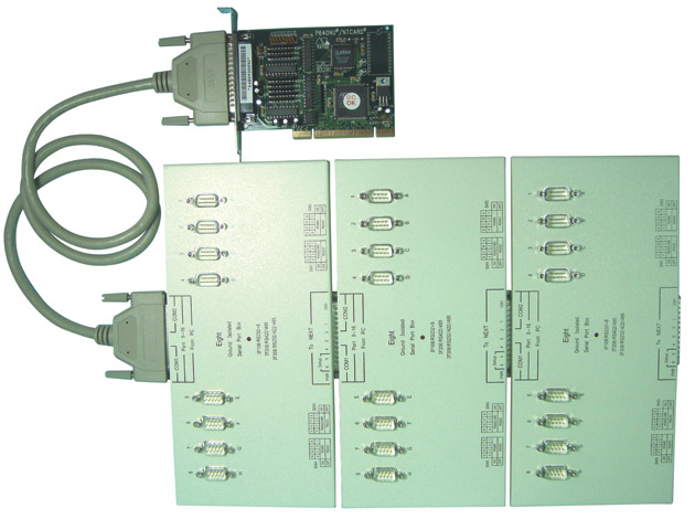 福建廈門PCI24串口卡廠家，供應PCI轉(zhuǎn)24口串口卡，PCI插槽