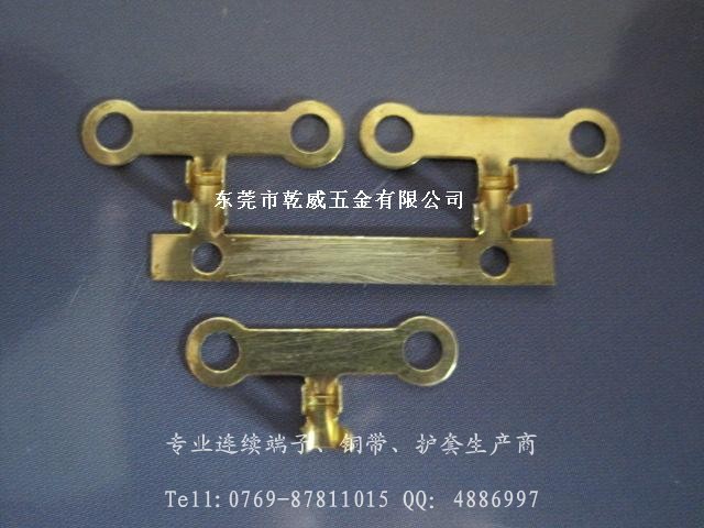 2.4雙孔T字型地環(huán)圓環(huán)端子燈飾接地端子