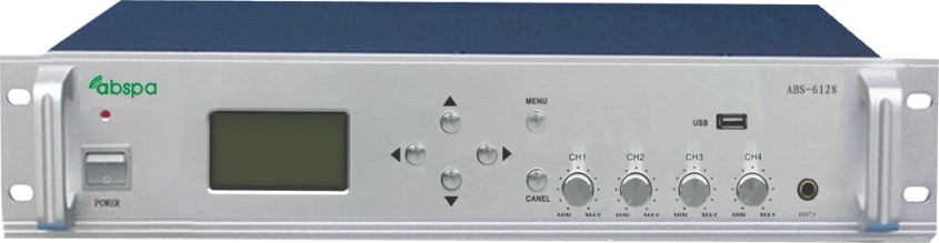 ABS-6512 MP3節(jié)目定時(shí)播放主機(jī)、公共廣播系統(tǒng)，校園廣播