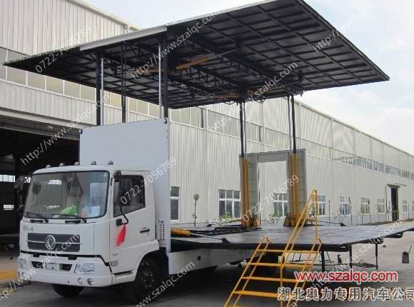 湖北隨州東風(fēng)天錦展翼流動舞臺車生產(chǎn)廠家報價