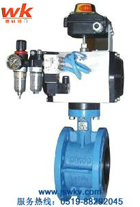 氣動蝶閥 D641X-10、D641X-16軟密封氣動法蘭蝶閥 江蘇唯科氣動蝶閥