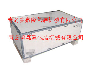 山東青島折疊連接式膠合板箱免熏蒸，山東青島膠合板鋼包角木箱