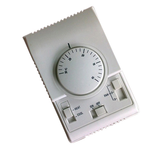 YK803機(jī)械式溫控器，風(fēng)機(jī)盤管三速開關(guān)，中央空調(diào)溫控器，控制面板
