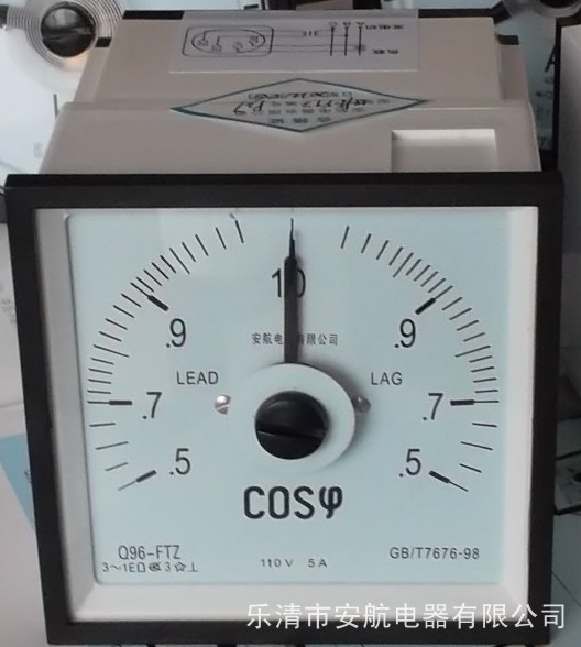 F72-COS/Q72-FTZ功率因素表