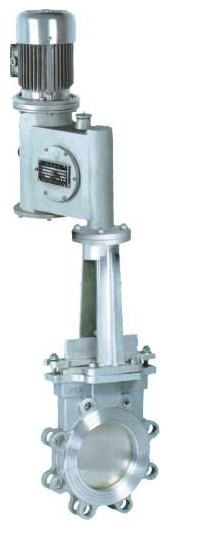 PZ273X電液動刀形排灰渣閥，電液動對夾式刀形排灰渣閥