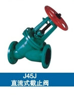 J45J直流式截止閥、氣動(dòng)角座閥結(jié)構(gòu)圖、中國(guó)良工閥門截止閥