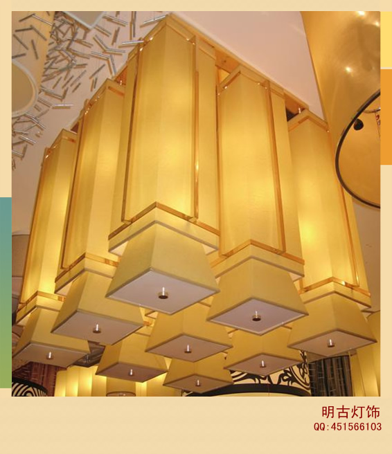 酒店透光石工程吊燈，中式仿云石吊燈，中式仿云石吸頂燈，透光石吸頂燈