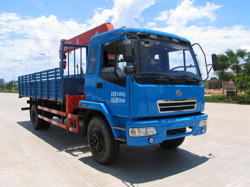 解放單橋隨車(chē)吊的車(chē)輛型號(hào)