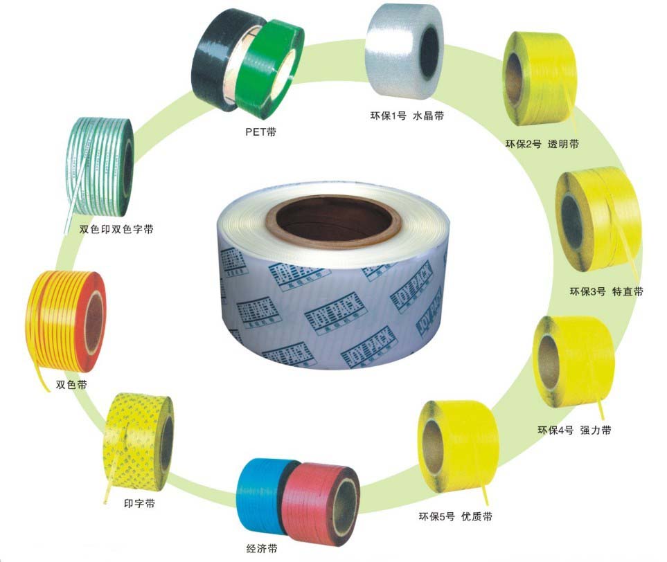 廠家供應(yīng)手工打包帶及各種型號(hào)規(guī)格機(jī)用打包帶，pp打包帶。