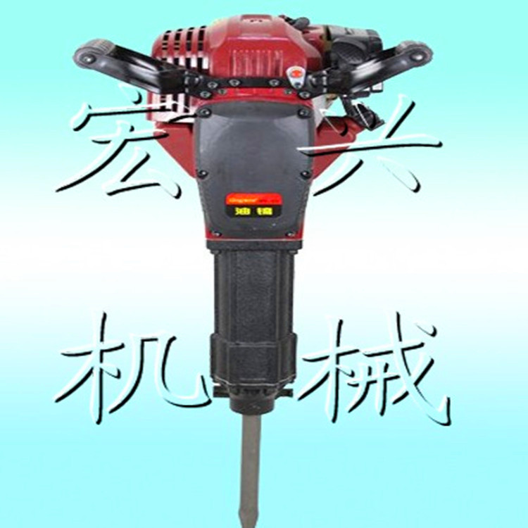 手持式汽油鉆孔機(jī) 內(nèi)燃鉆孔機(jī) 多功能汽油動力沖擊錘鎬汽油破碎鎬