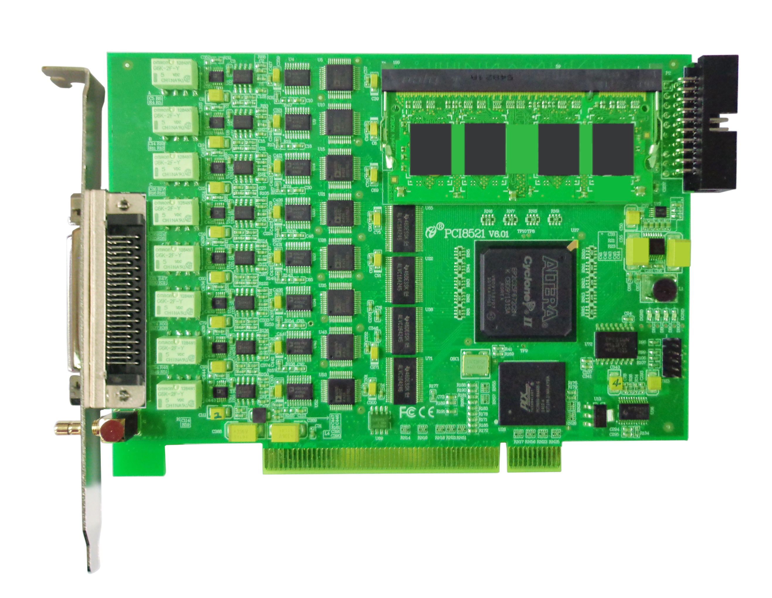 PCI8521 16浣� 10Hz锝�1MHz 8 閫氶亾鍚屾閲囬泦鍗�
