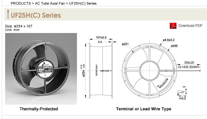 FULLTECH風機 UF15K軸流風機