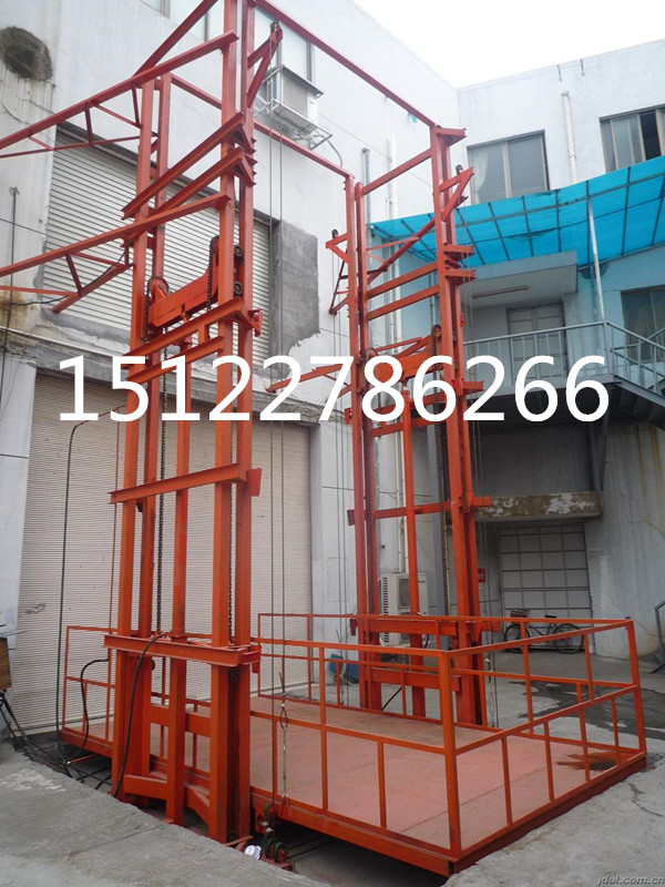 天津貨梯 2噸電動葫蘆導軌式液壓升降機貨梯