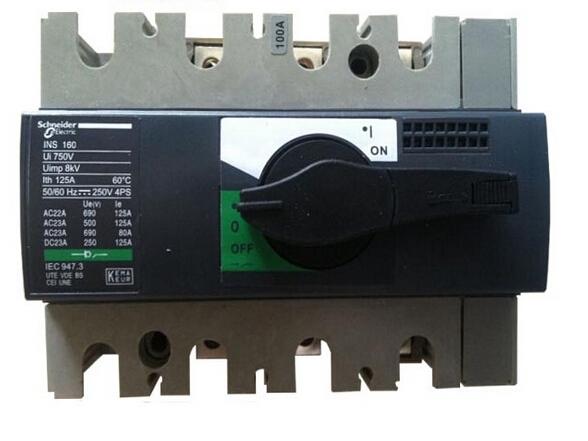 施耐德熔斷器式隔離開關INFD250 4P/4F前面控制  LV480505