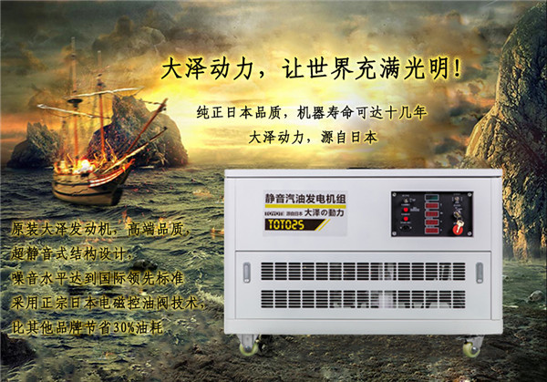 衢州大澤汽油發(fā)電機TOTO15廠家報價
