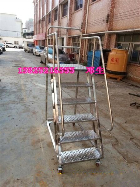 觀瀾不銹鋼登高梯_帶護欄304不銹鋼登高梯按尺寸定做