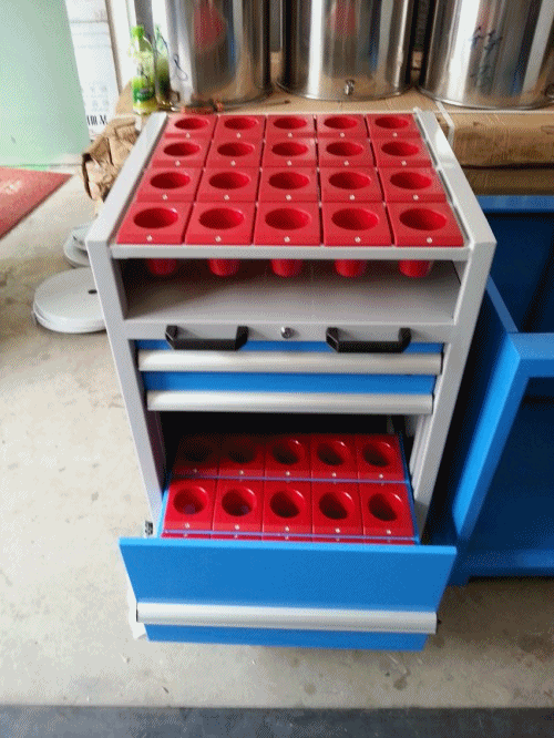汕頭刀具車(chē)定制 BT40刀具存放 3個(gè)抽屜刀具車(chē)價(jià)格