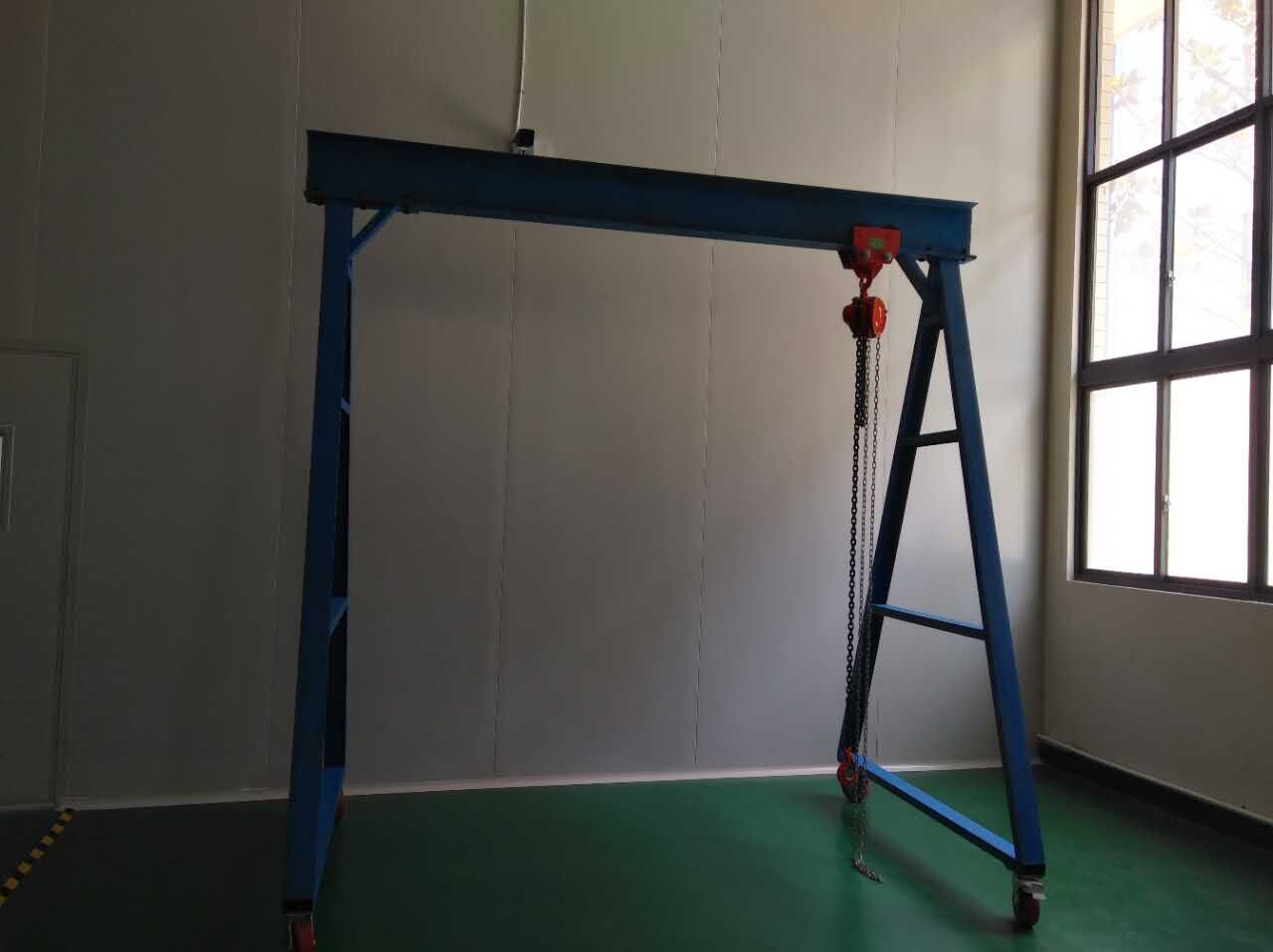 大朗1噸手動(dòng)葫蘆龍門架 燕川2噸電動(dòng)葫蘆龍門架 規(guī)格廠家按要求定做