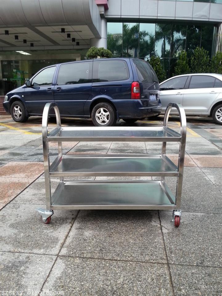樟木頭不銹鋼手推車定做 生產二層 三層 單層不銹鋼手推車廠家