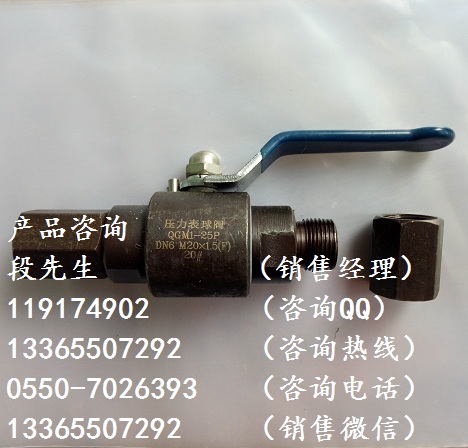 壓力表球閥