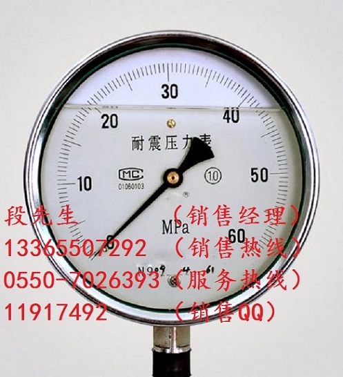 YN-60B不銹鋼耐震壓力表