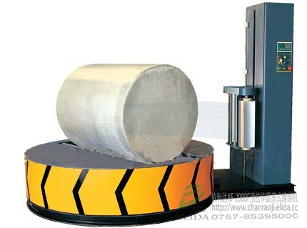 泉州圓筒紙拉伸膜纏繞包裝機//莆田無紡布纏繞膜裹包機/