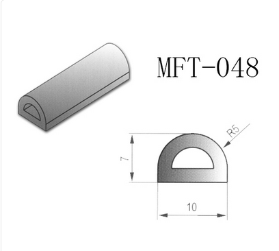 廠家直銷(xiāo)電器密封條MFT-048黑色發(fā)泡EPDM密封條耐高溫耐腐蝕
