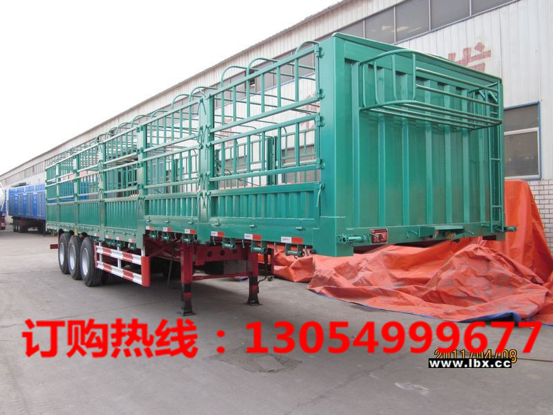 新價(jià)格輕量化【鋁合金鋼圈】倉欄半掛車新公告
