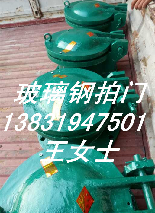 水泥管連接DN500mm玻璃鋼拍門