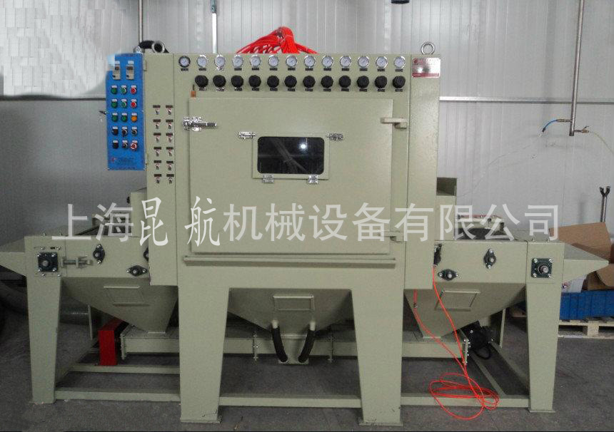 南京模具轉(zhuǎn)臺噴砂機(jī) 盤類圓柱體工件表面處理專用間歇式噴砂機(jī)
