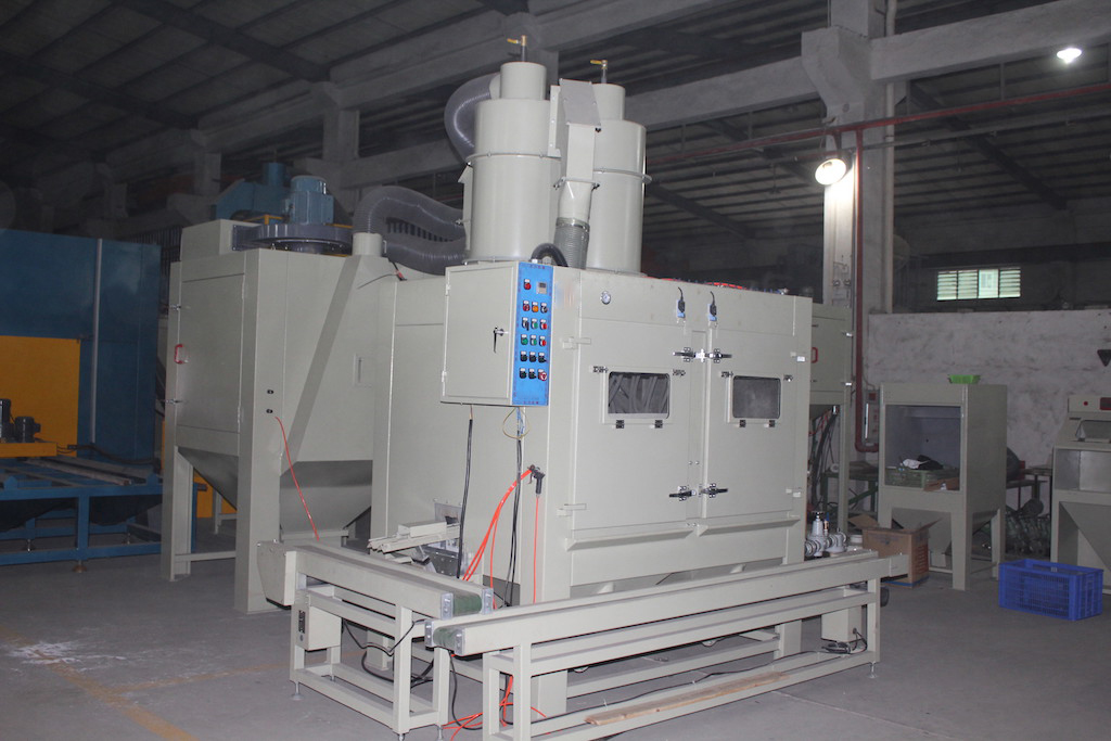 合肥自動轉(zhuǎn)臺式噴砂機 雙工位轉(zhuǎn)臺式噴砂機 多工位轉(zhuǎn)臺式噴砂機