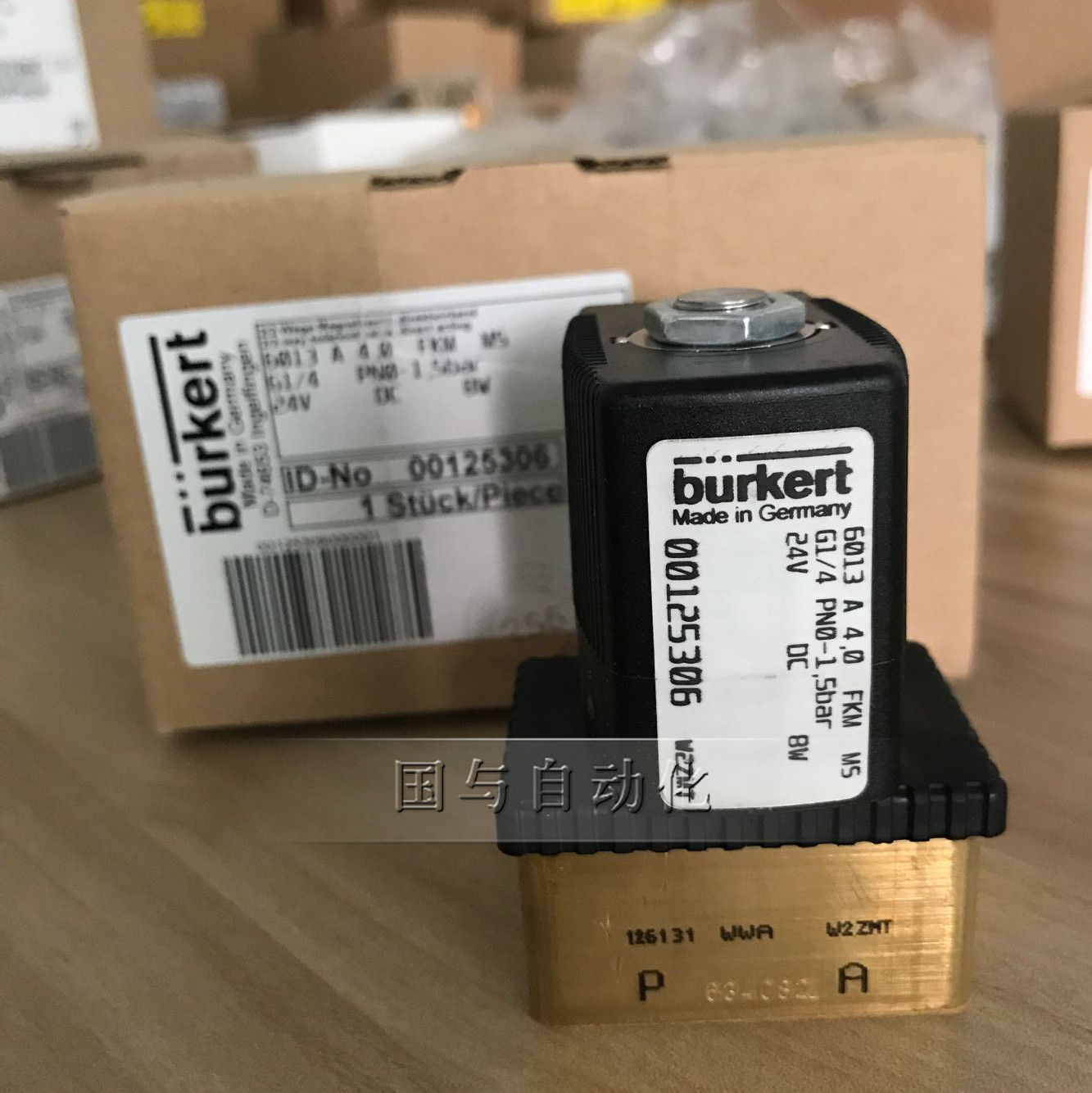 Burkert電磁閥6013 A 4.0 FKM MS G1/4