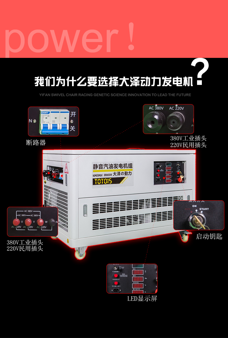 汽油發(fā)電機(jī),15kw靜音汽油發(fā)電機(jī)圖片