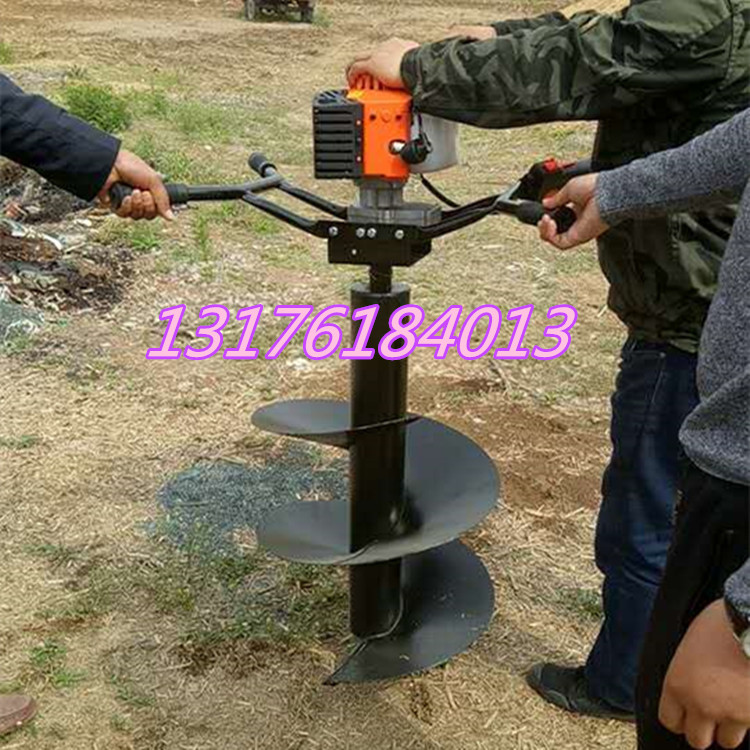 大棚立柱挖坑機(jī)汽油式挖坑機(jī)寧夏施肥挖坑機(jī)