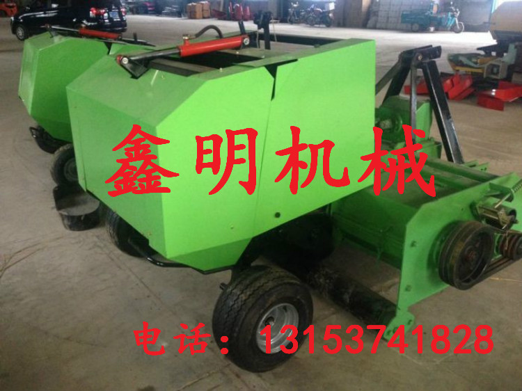通化苞米桿粉碎打捆機圖片 全自動秸稈收獲打捆機視頻