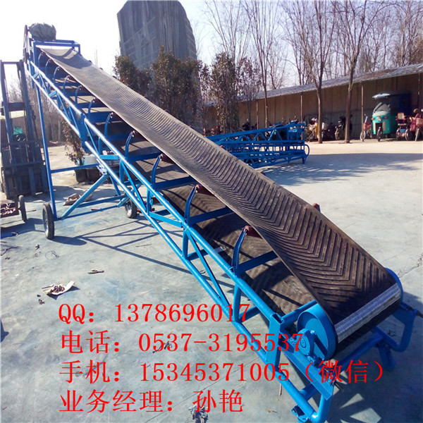移動式爬坡升降輸送機(jī) 碼頭裝卸貨運輸機(jī) 雙向液壓升降皮帶機(jī)