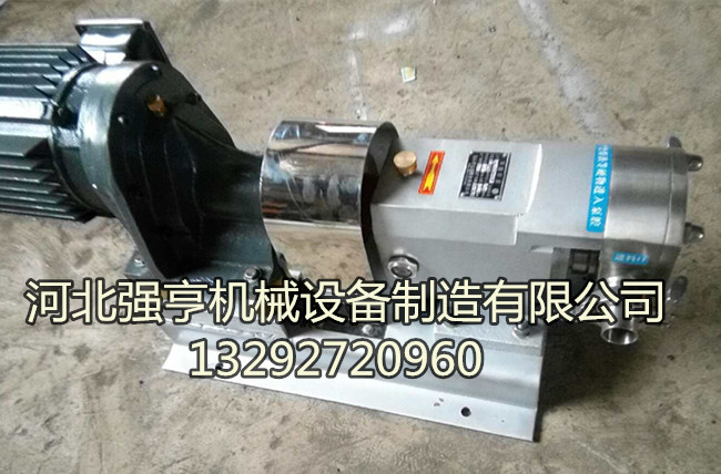 移動式不銹鋼轉(zhuǎn)子泵工作原理