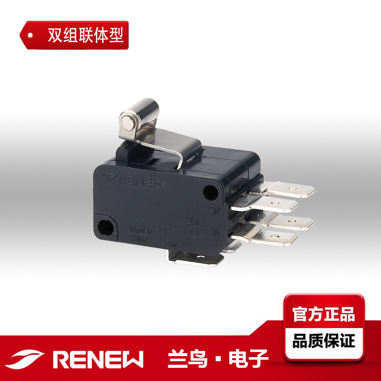 RENEW蘭鳥RV雙組聯(lián)體型微動(dòng)開關(guān)RV-165S-1C5/2