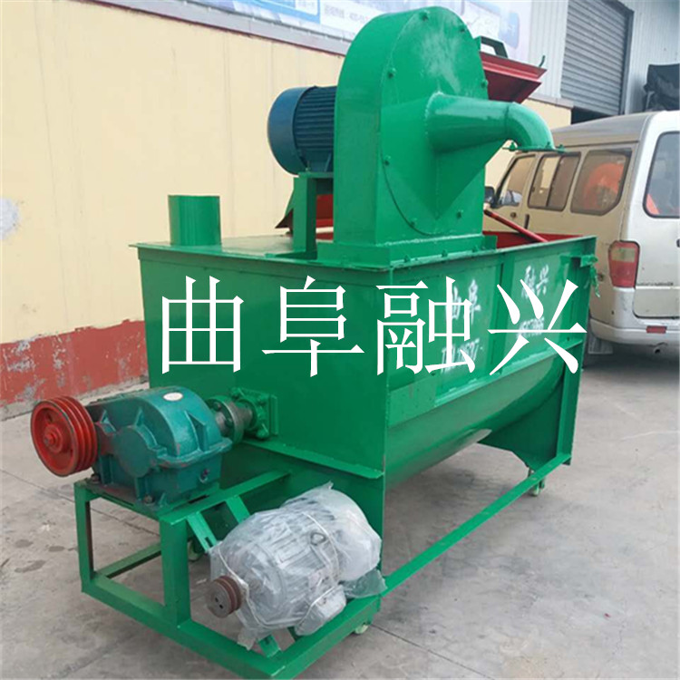 焦作廠家直銷(xiāo)加厚板材自動(dòng)粉碎混料機(jī)豬飼料攪拌機(jī)