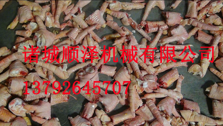 連續(xù)切雞爪切段機(jī)、泡椒鳳爪切割機(jī)