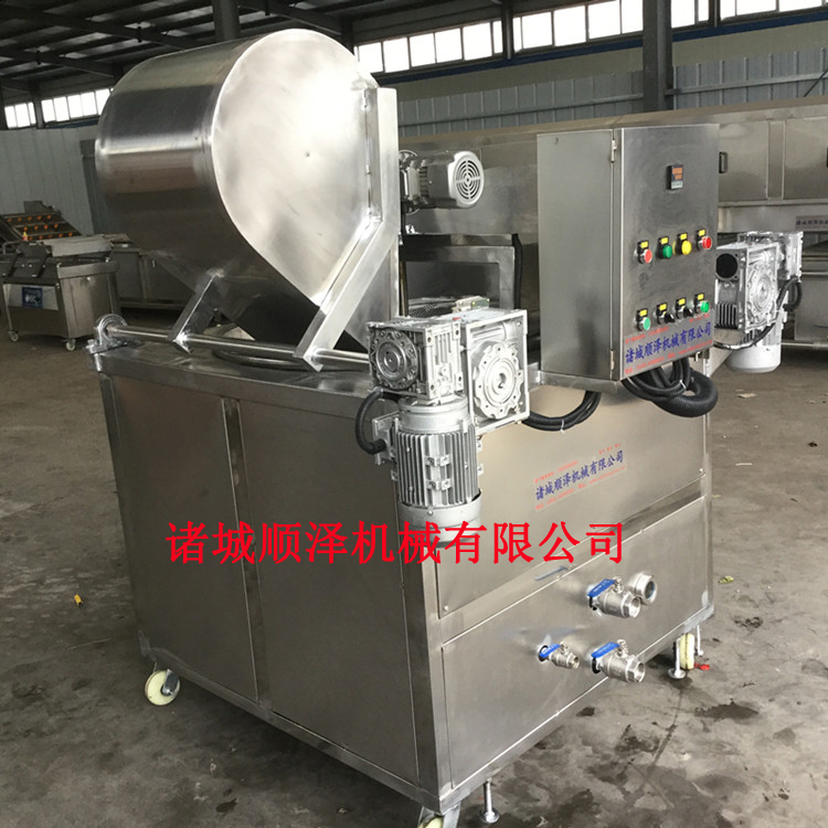 供應(yīng)油炸機(jī) 油面筋油炸鍋 自動(dòng)攪拌花生米油炸機(jī)