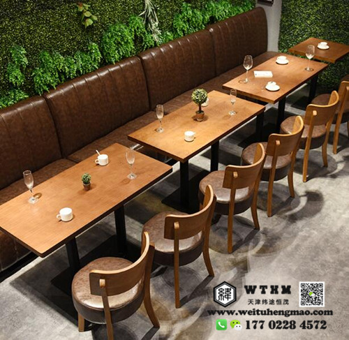 天津靠墻餐桌 靠墻桌椅沙發(fā)組合 組合餐桌椅