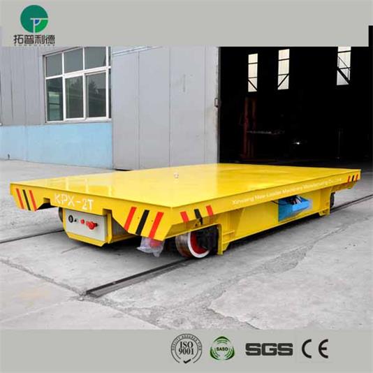 手動(dòng)隨車控制+遙控船舶設(shè)備軌道電動(dòng)平車液壓動(dòng)力平板車