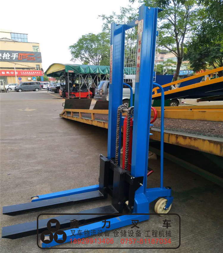 【廠家直銷】手動液壓堆高車 升降叉車