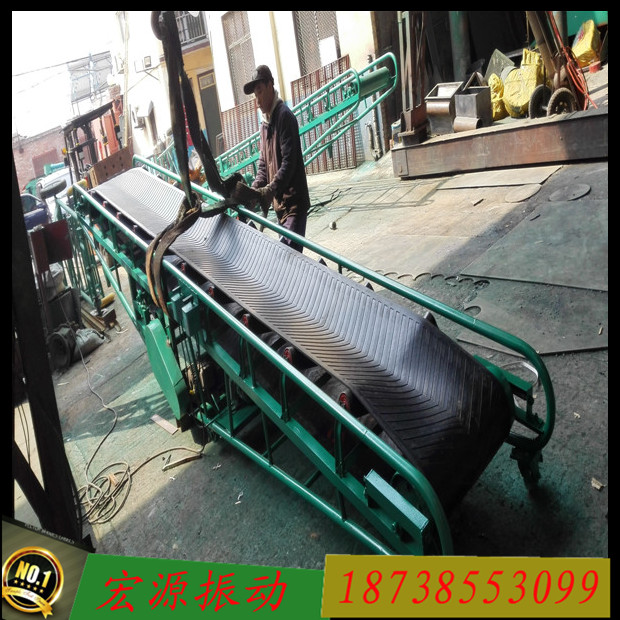 供應(yīng)皮帶輸送機規(guī)格 砂石料皮帶輸送機 自由電動升降輸送機