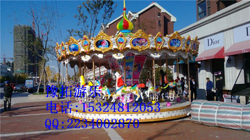 公園轉馬豪華旋轉木馬 富麗堂皇的豪華轉馬規(guī)格