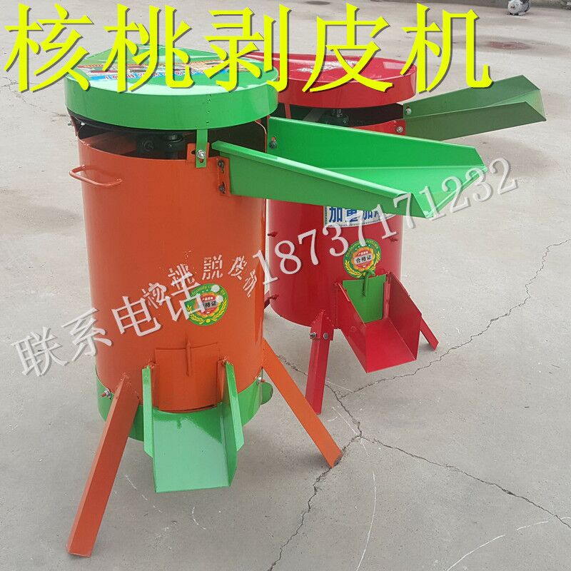河南專業(yè)生產(chǎn)青皮核桃剝皮機(jī)報(bào)價(jià)山核桃去皮機(jī)脫皮機(jī)圖