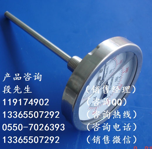 咸陽彬縣軸向型雙金屬溫度計