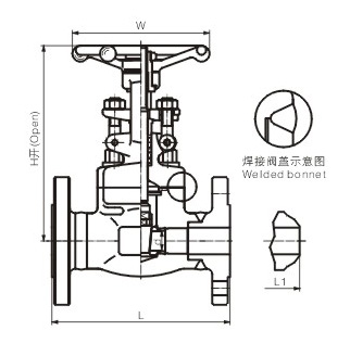 鍛鋼法蘭閘閥中國上海良工閥門