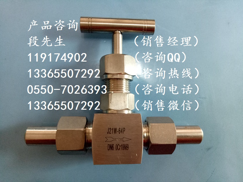 重慶J21W針型截止閥